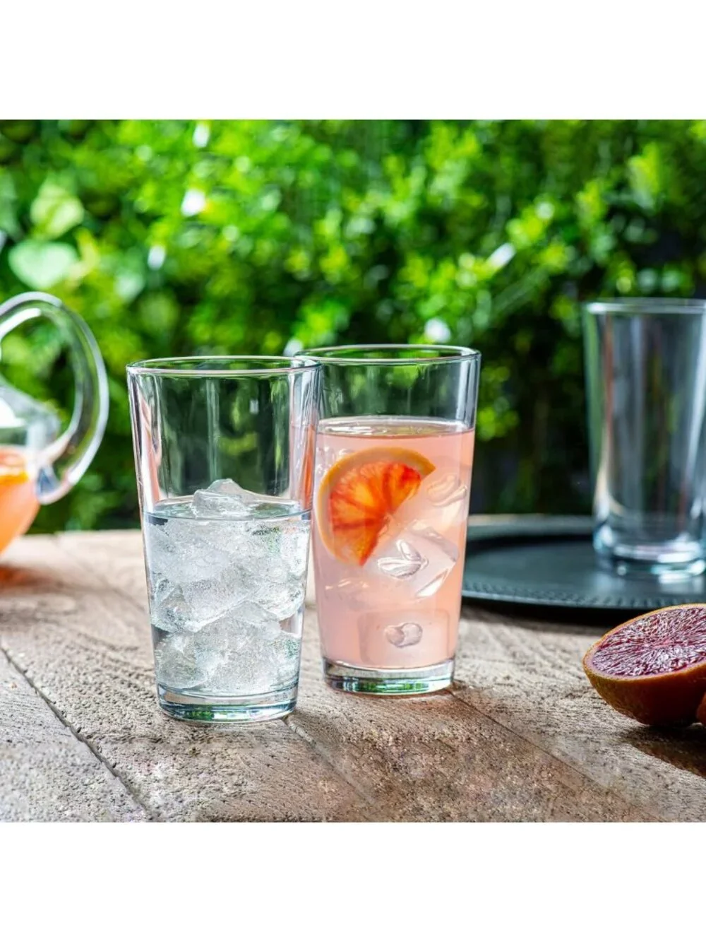 Set of 10 Clear Margarita Glasses - 16oz Heavy Base Cocktail Cups, Dishwasher